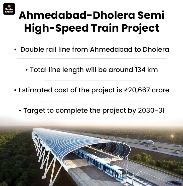 The Ahmedabad–Dholera Semi-High-Speed Rail Corridor is India’s first indigenous semi-high-speed rail project